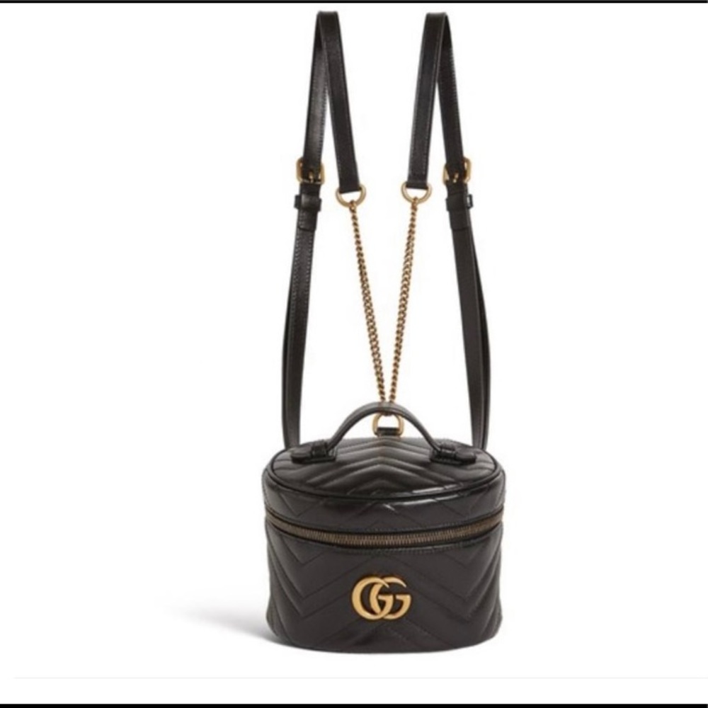 NWT Gucci Black Mini Marmount Backpack - Picture 4 of 5